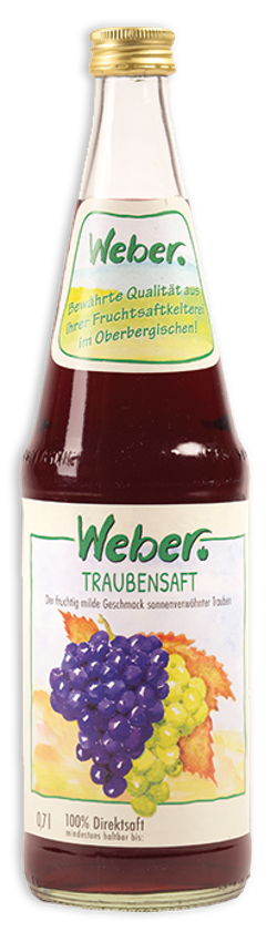 Produktfoto zu Flasche Traubensaft 0,7