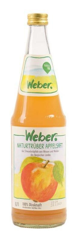 Produktfoto zu Flasche Apfel-Saft naturtrüb